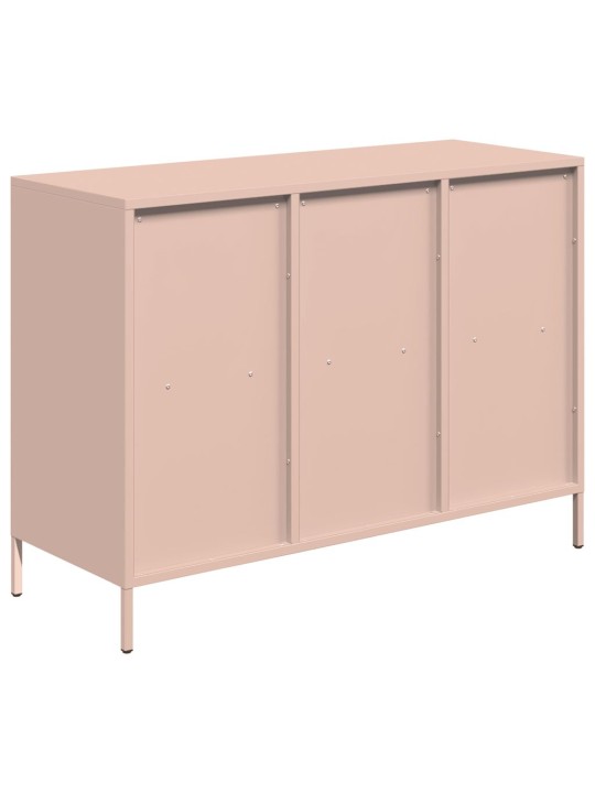 Příborník růžový 101,5 x 39 x 73,5 cm ocel válcovaná za studena
