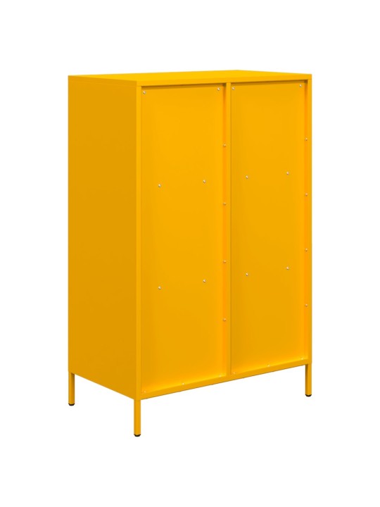 Skříň hořčicově žlutá 68 x 39 x 103,5 cm ocel