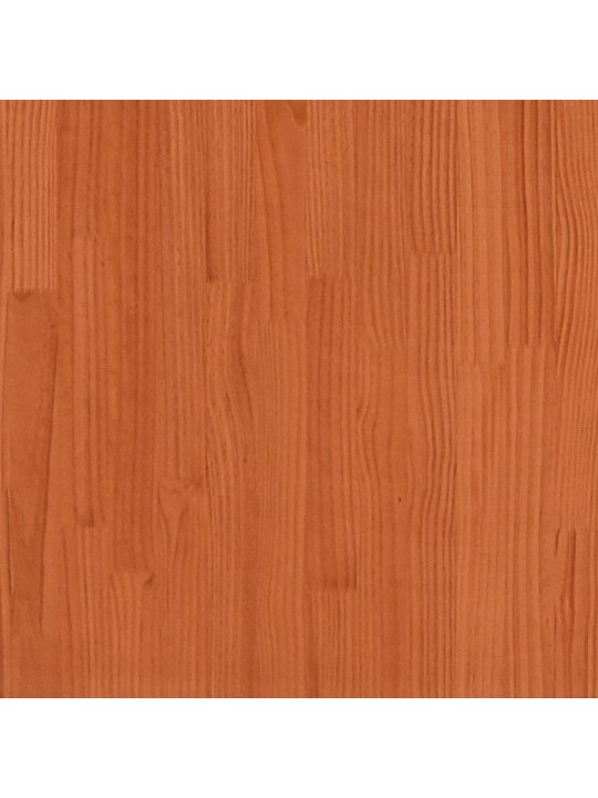 Rám postele se zásuvkami voskově hnědý 200x200cm masiv borovice