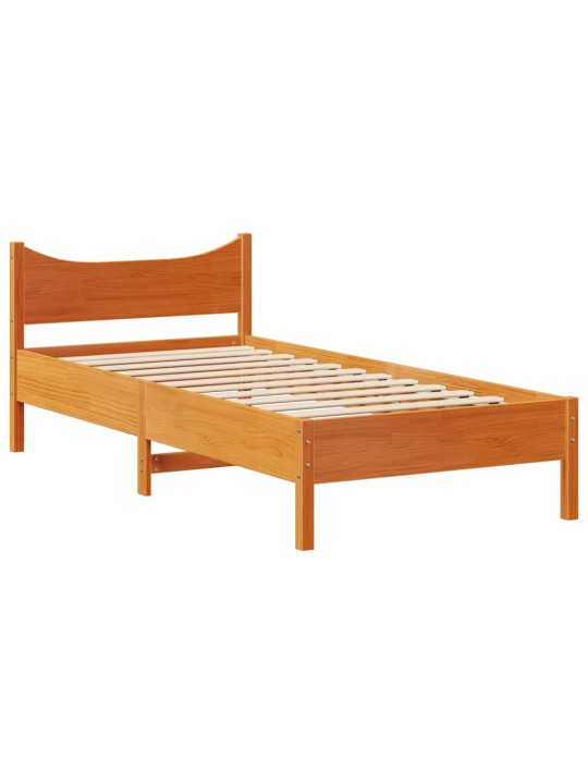 Rám postele se zásuvkami voskově hnědý 100x200 cm borové dřevo