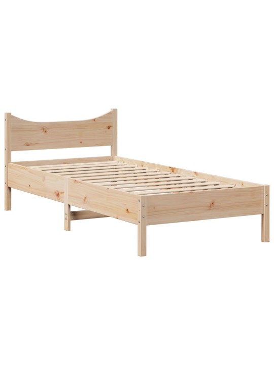 Rám postele se zásuvkami 90 x 200 cm masivní borové dřevo