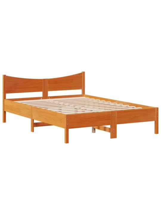 Rám postele se zásuvkami voskově hnědý 135x190cm masiv borovice