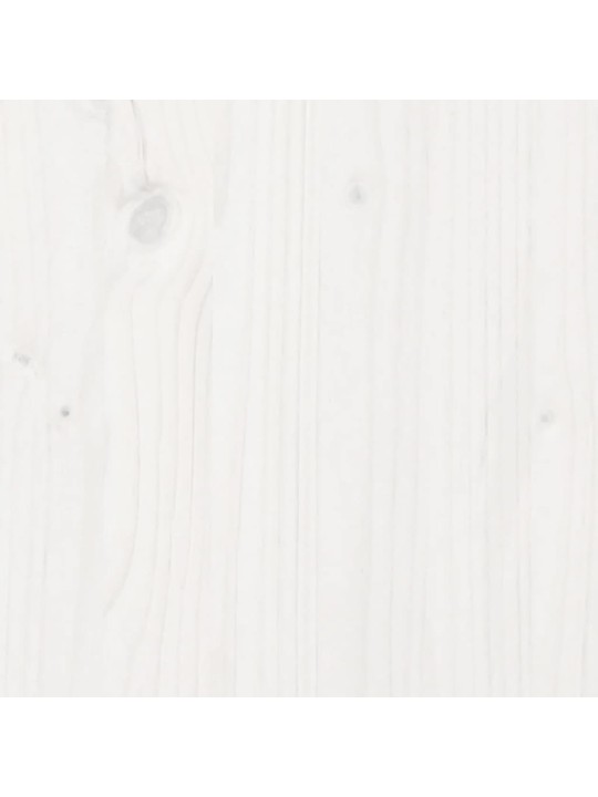 Rám postele se zásuvkami bílý 90 x 200 cm masivní borové dřevo