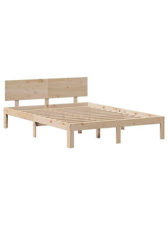 Rám postele se zásuvkami 135 x 190 cm masivní borovice