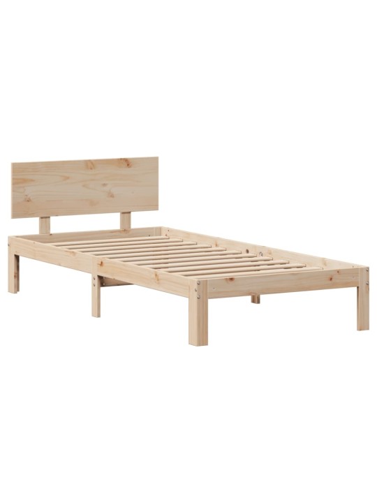 Rám postele se zásuvkami 100 x 200 cm masivní borové dřevo