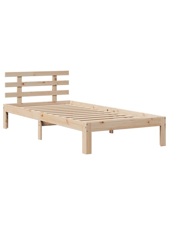 Rám postele se zásuvkami 100 x 200 cm masivní borové dřevo