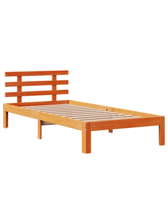 Rám postele se zásuvkami voskově hnědý 100x200 cm borové dřevo