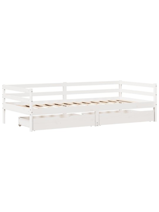 Válenda se zásuvkami 90 x 200 cm masivní borovice