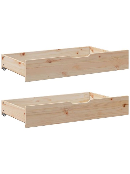 Válenda se zásuvkami 80 x 200 cm masivní borovice