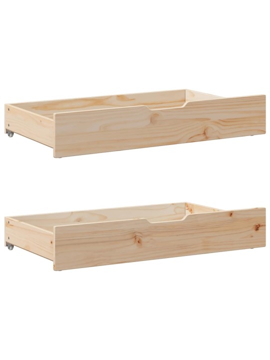 Válenda se zásuvkami 80 x 200 cm masivní borovice