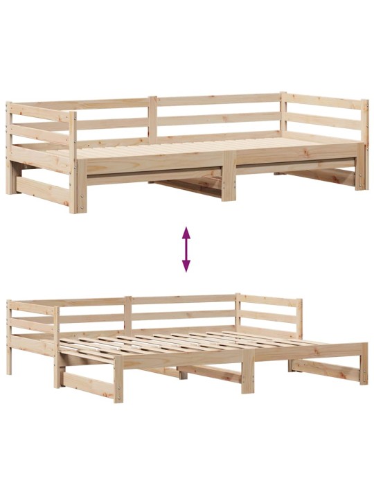 Válenda s přistýlkou a zásuvkami bez matrace 80x200 cm