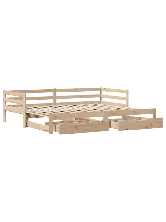 Válenda s přistýlkou a zásuvkami bez matrace 80x200 cm