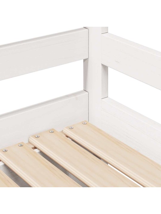 Válenda s přistýlkou a zásuvkami bez matrace bílá 80x200 cm