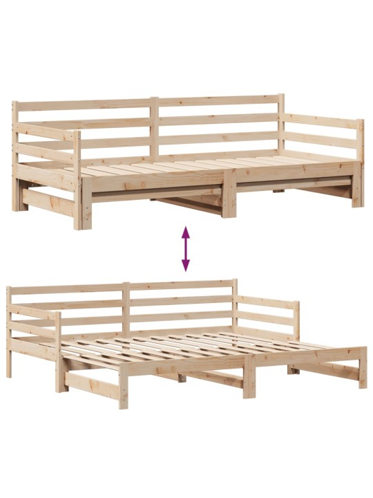 Válenda s přistýlkou a zásuvkami bez matrace 90x200 cm