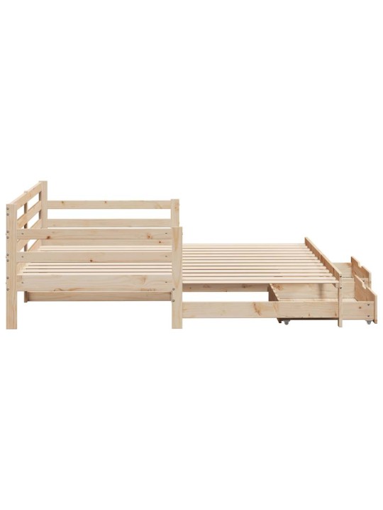 Válenda s přistýlkou a zásuvkami bez matrace 80x200 cm