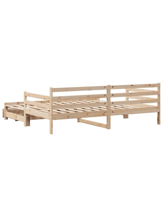 Válenda s přistýlkou a zásuvkami bez matrace 80x200 cm