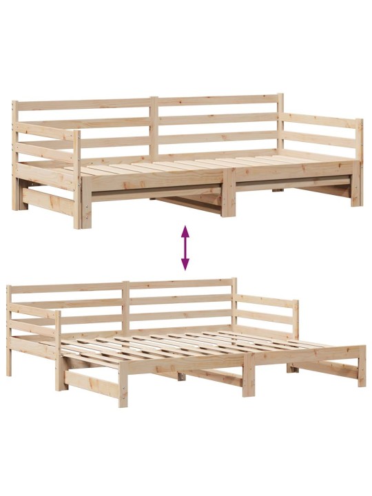 Válenda s přistýlkou a zásuvkami bez matrace 80x200 cm