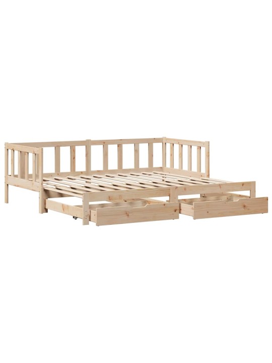 Válenda s přistýlkou a zásuvkami bez matrace 80x200 cm