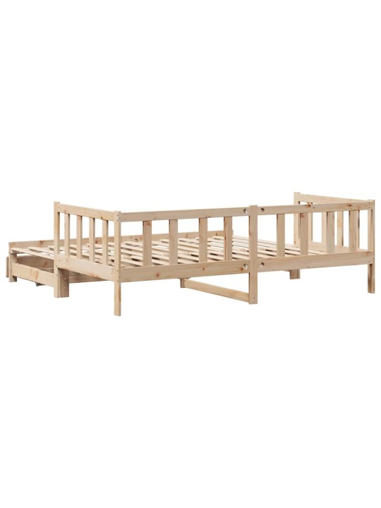 Válenda s přistýlkou a zásuvkami bez matrace 80x200 cm