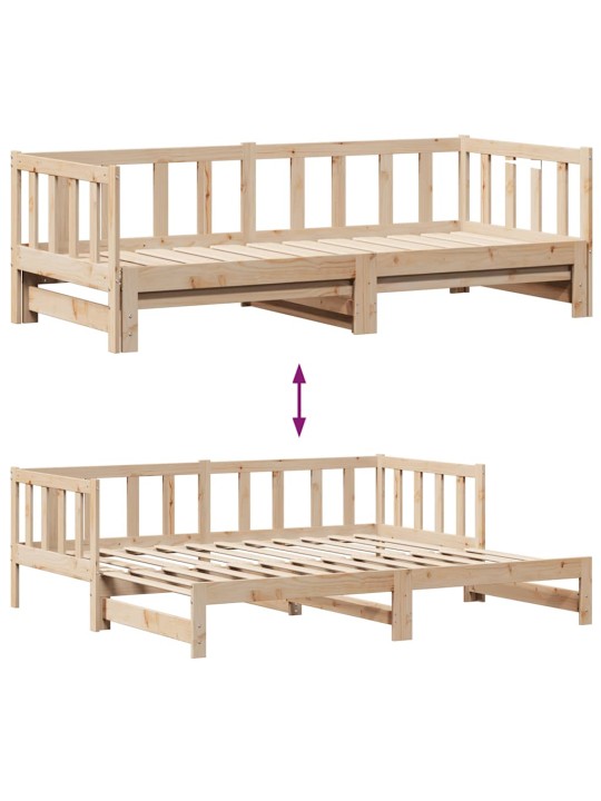 Válenda s přistýlkou a zásuvkami bez matrace 80x200 cm