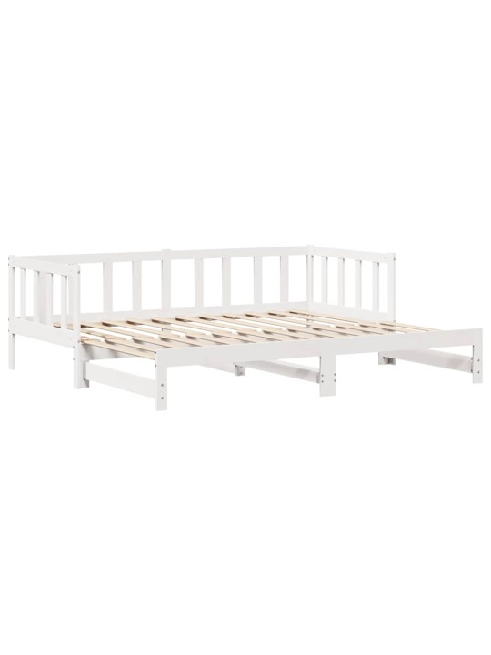 Válenda s přistýlkou a zásuvkami bez matrace bílá 80x200 cm