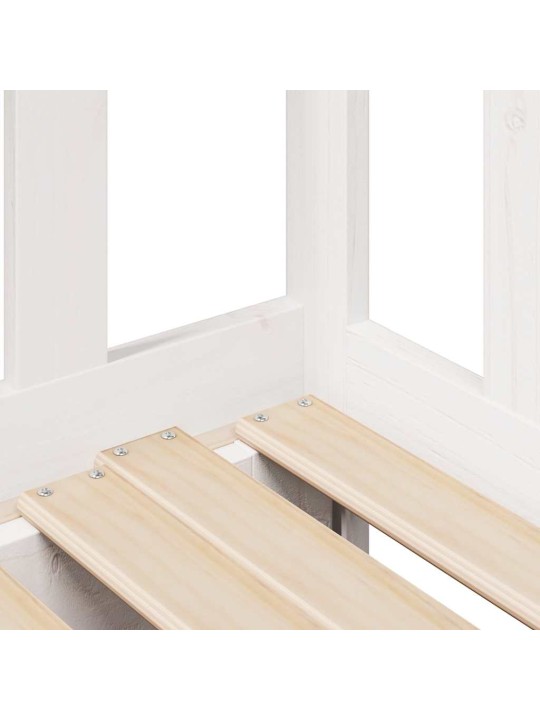 Válenda s přistýlkou a zásuvkami bez matrace bílá 80x200 cm