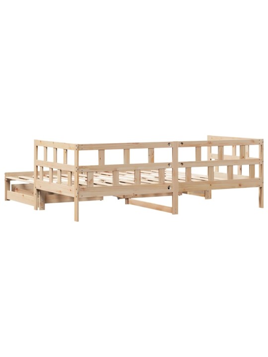 Válenda s přistýlkou a zásuvkami bez matrace 90x200 cm