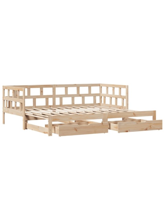 Válenda s přistýlkou a zásuvkami bez matrace 80x200 cm