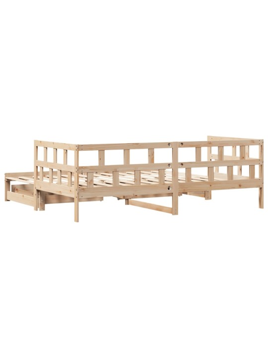 Válenda s přistýlkou a zásuvkami bez matrace 80x200 cm