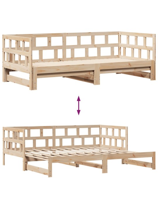 Válenda s přistýlkou a zásuvkami bez matrace 80x200 cm