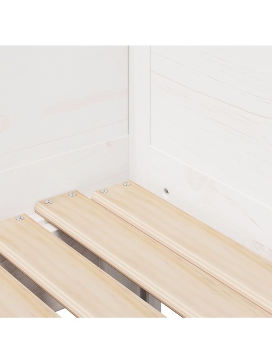 Válenda s přistýlkou a zásuvkami bez matrace bílá 80x200 cm