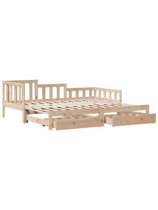 Válenda s přistýlkou a zásuvkami bez matrace 80x200 cm