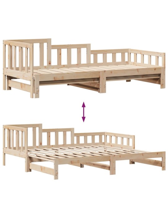 Válenda s přistýlkou a zásuvkami bez matrace 80x200 cm