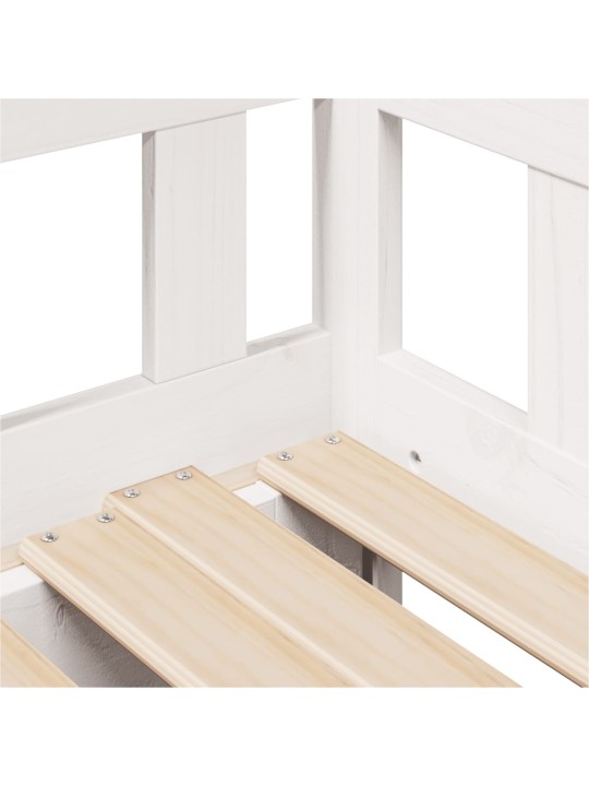 Válenda s přistýlkou a zásuvkami bez matrace bílá 80x200 cm