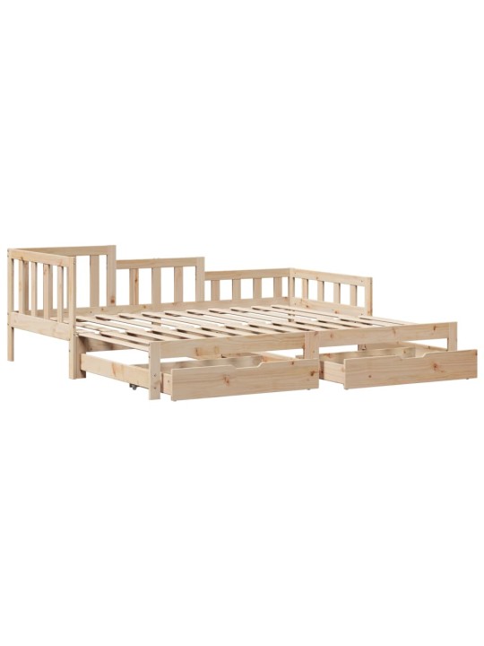 Válenda s přistýlkou a zásuvkami bez matrace 90x190 cm