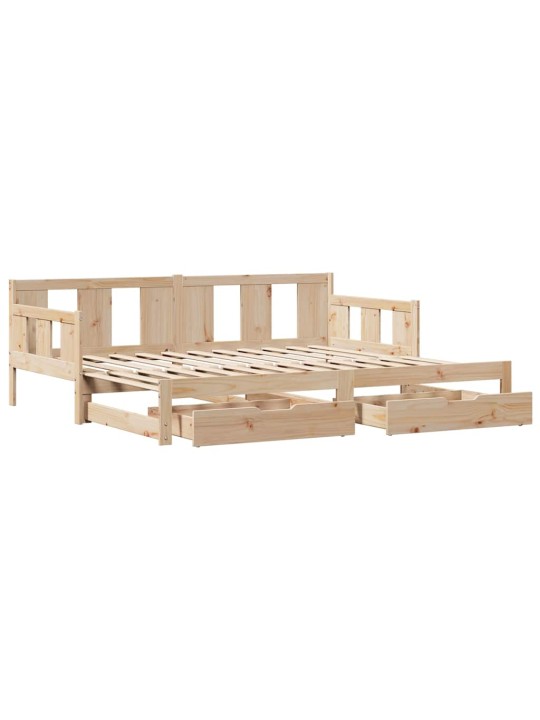 Válenda s přistýlkou a zásuvkami bez matrace 90x190 cm