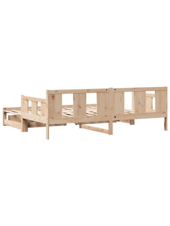 Válenda s přistýlkou a zásuvkami bez matrace 90x190 cm