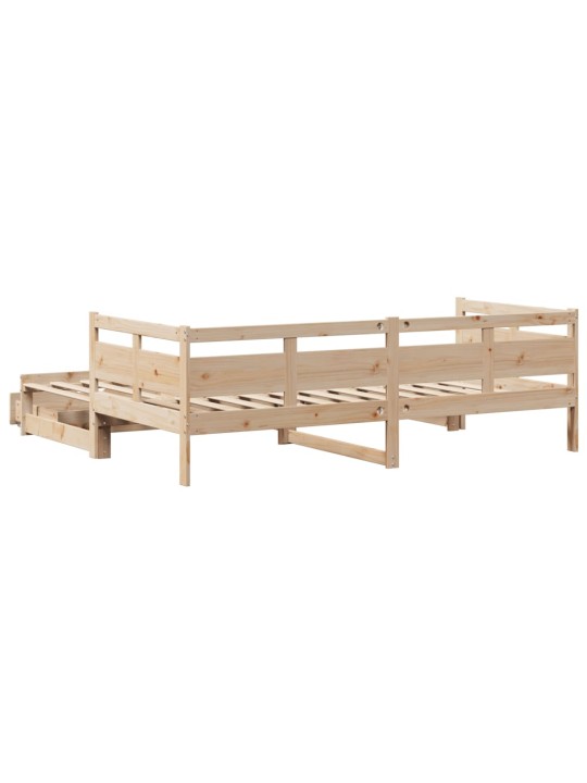 Válenda s přistýlkou a zásuvkami bez matrace 90x200 cm