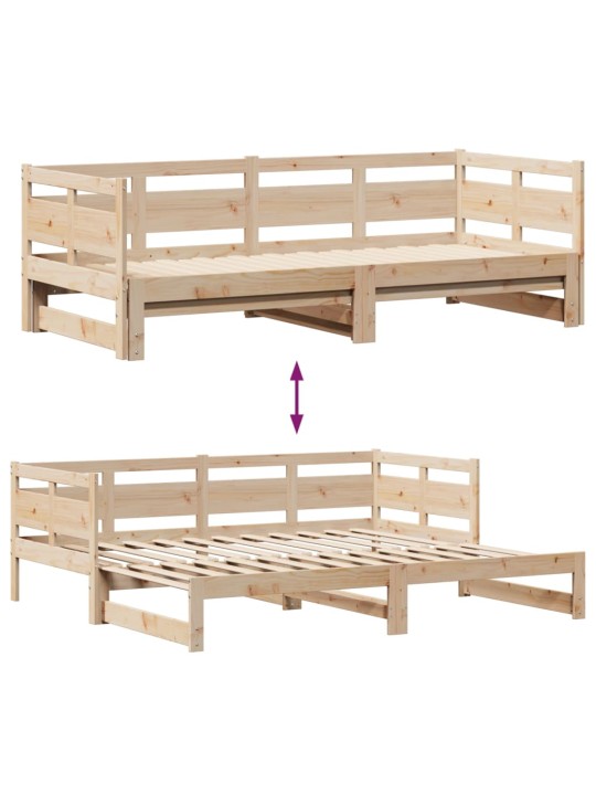 Válenda s přistýlkou a zásuvkami bez matrace 90x200 cm