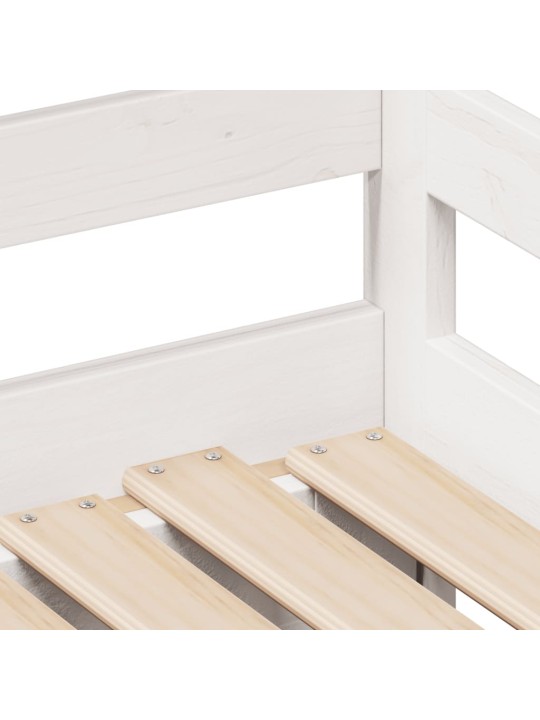 Válenda s přistýlkou a zásuvkami bez matrace bílá 80x200 cm