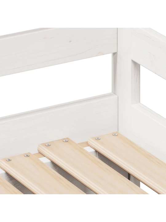 Válenda s přistýlkou a zásuvkami bez matrace bílá 80x200 cm
