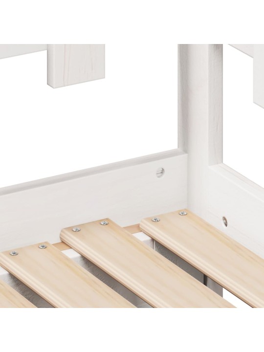 Válenda s přistýlkou a zásuvkami bez matrace bílá 80x200 cm
