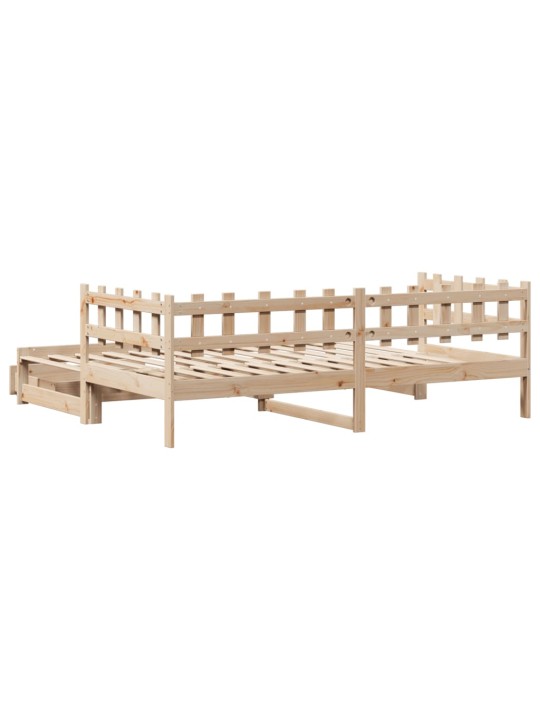 Válenda s přistýlkou a zásuvkami bez matrace 90x200 cm