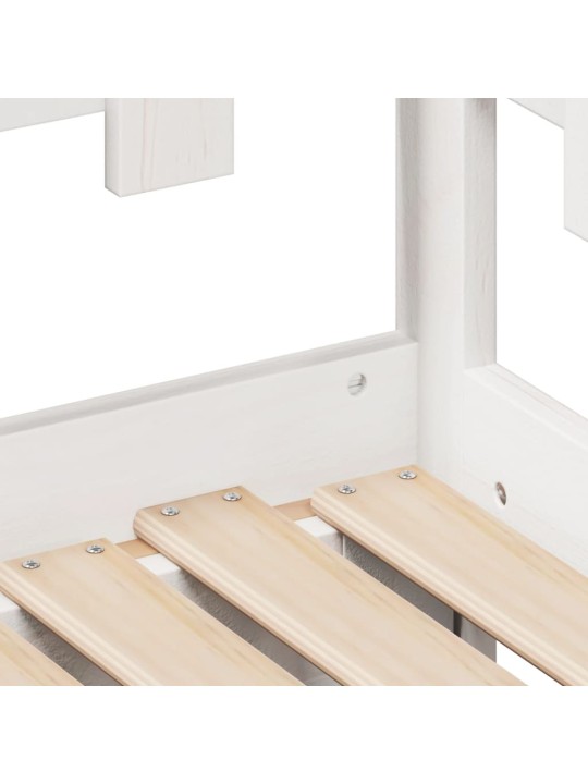 Válenda s přistýlkou a zásuvkami bez matrace bílá 90x200 cm