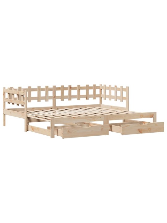 Válenda s přistýlkou a zásuvkami bez matrace 90x190 cm