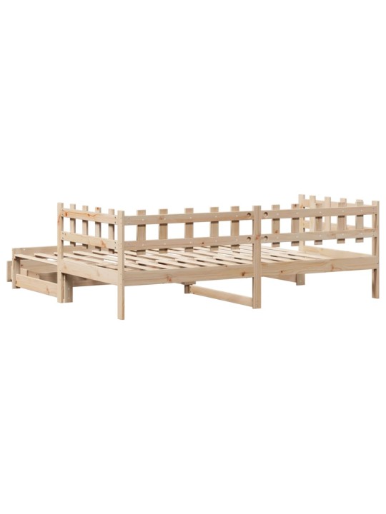 Válenda s přistýlkou a zásuvkami bez matrace 90x190 cm