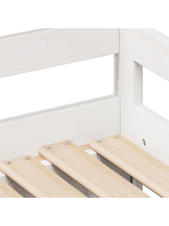 Válenda s přistýlkou a zásuvkami bez matrace bílá 80x200 cm