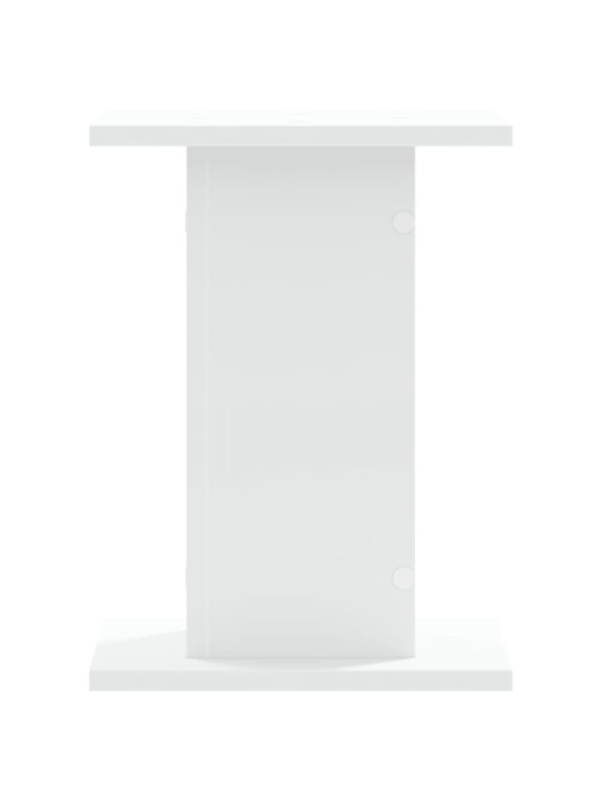 Stojany na reproduktory 2 ks bílé 30x30x40 cm kompozitní dřevo