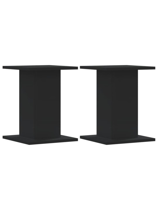 Stojany na reproduktory 2 ks černé 30x30x40 cm kompozitní dřevo