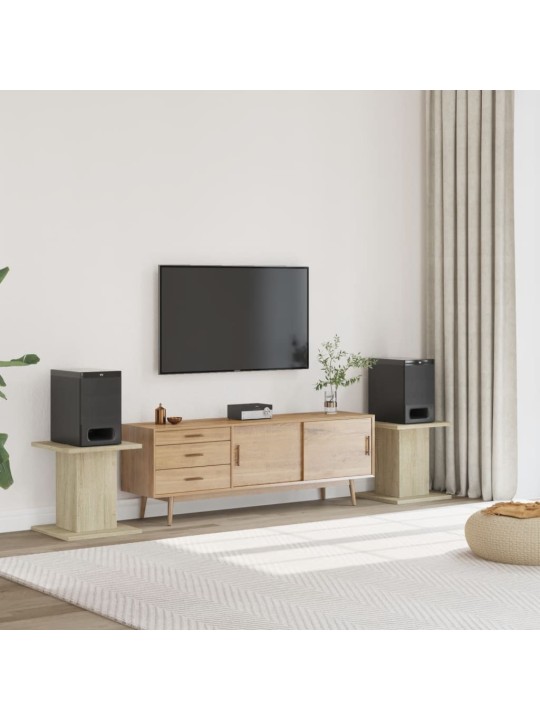 Stojany na reproduktory 2 ks dub sonoma 30x30x40 cm kompozit